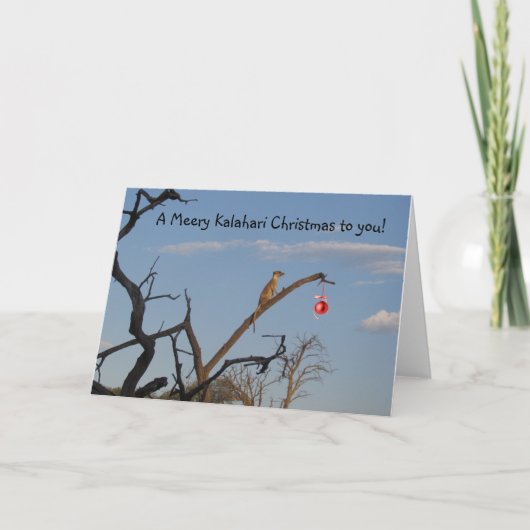 Meery Kalahariのクリスマス- Seaonsの挨拶 シーズンカード (正面)