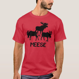 Meese Funny Moose Lover s Gifts Tシャツ