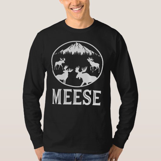 Meese Plural Multiple Mose English Grammar Journey Tシャツ (正面)