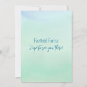 Meet and Greet招待状 招待状 (裏面)