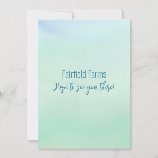 Meet and Greet招待状 招待状 (裏面)