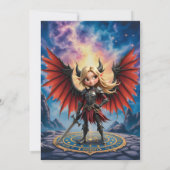 Meet Emberlyn — the Smiling Chaos Guardian  招待状 (裏面)