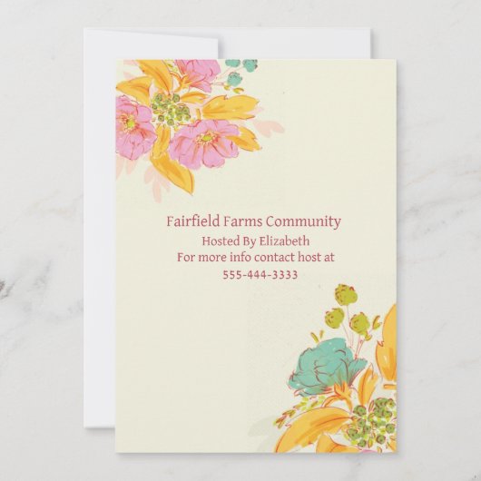 Meet & Greet招待状 招待状 (裏面)