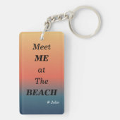 Meet Me At The Beach Summer Beach Sunrise Acrylic キーホルダー (裏面)