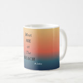 Meet Me At The Beach Summer Beach Sunrise Mug コーヒーマグカップ (正面右)