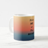 Meet Me At The Beach Summer Beach Sunrise Mug コーヒーマグカップ (正面左)