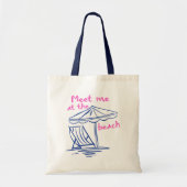 Meet Me at the Beach Summer Vibes トートバッグ (正面)