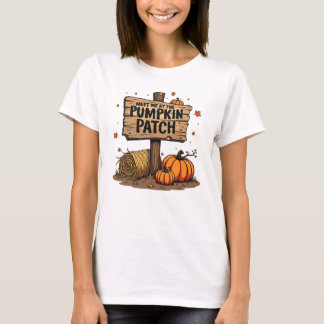 Meet Me at the Pumpkin Patch - 素朴秋・サイン Tシャツ
