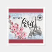 Meet Me inパリカクテルナプキン スタンダードカクテルナプキン (正面)