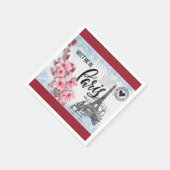 Meet Me inパリカクテルナプキン スタンダードカクテルナプキン (角)