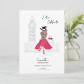 Meet Me in London – Birthday Party Invitation 招待状 (スタンド正面)
