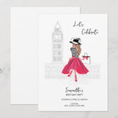 Meet Me in London – Birthday Party Invitation 招待状 (正面/裏面)