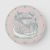 Meet me in LOTHLORIEN™ - Swan Boat ラウンド壁時計 (正面)