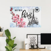 Meet Me in Paris 36"x24"ポスター ポスター (ホームオフィス)