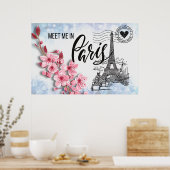 Meet Me in Paris 36"x24"ポスター ポスター (キッチン)