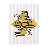 Meet Me in Paris Black and金ゴールド マグネット (縦)