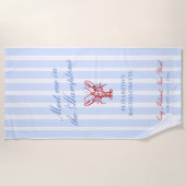 Meet Me in The Hamptons Bachelorette ビーチタオル (正面)