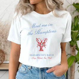 Meet Me in The Hamptons Bachelorette Tシャツ