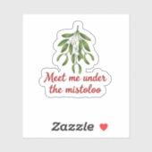Meet Me Under the Mistletoe Christmas Kiss  シール (シート)