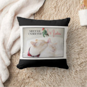 Meet Me Under The Mistletoe Cute Cats クッション (ブランケット)