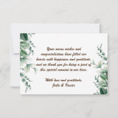 「Meet Our Little One」写真誕生のお知らせ (裏面)