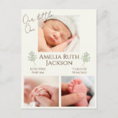 『Meet Our Little One』誕生おめでとうがき シーズンポストカード (正面)