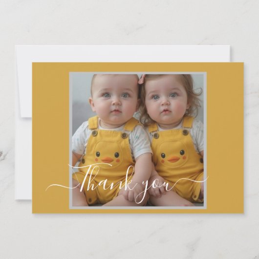 Meet Our Miracle Babies Twin Boys 案内状 (裏面)