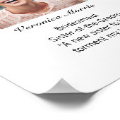 Meet Our People Wedding Sign ポスター (角)