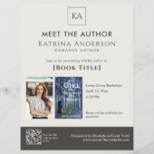 Meet the Author Event Custom Book Signing QR Code チラシ (正面)