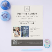 Meet the Author Event Custom Book Signing QR Code チラシ (シングル)