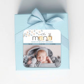 Meet The Mini Blue Baby Stickers スクエアシール