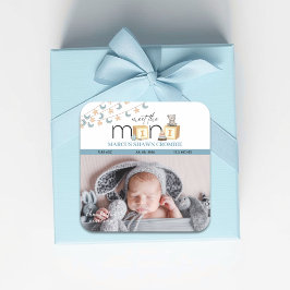 Meet The Mini Blue Baby Stickers スクエアシール