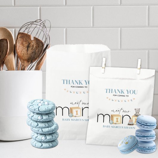 Meet The Mini Blue Favour Bag フェイバーバッグ