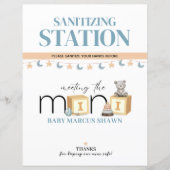 Meet The Mini Blue Sanitizing Station Sign (正面)