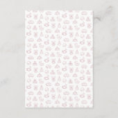 Meet The Mini Pink Books For Baby Card ノートカード (裏面)