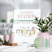Meet The Mini Pink Sanitizing Station 台座サイン