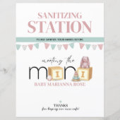 Meet The Mini Pink Sanitizing Station Sign (正面)