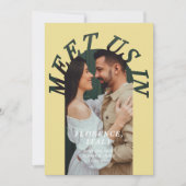 Meet Us In Destination Arch Photo Citrus Wedding セーブザデート (正面)