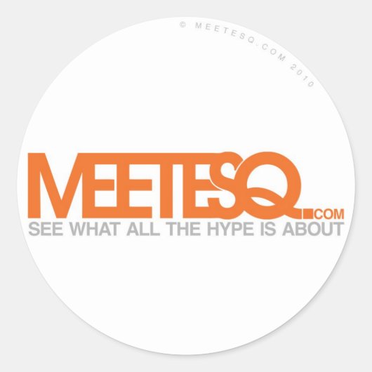 MeetESQ.com ラウンドシール (正面)