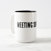 Meeting Survivor - Meme hoodie ツートーンマグカップ (正面左)