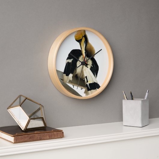 Meeting with the Great Hornbill:Icon of Phnom Penh 壁時計 (オフィス)