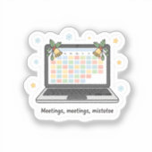Meetings, Meetings, Mistletoe – Cute Holiday Work  シール (正面)