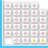 Meetleスティッカー – ボードゲームのギャル シール (正面)