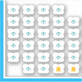 Meetle Teeスタンプ – ボードゲームDuo シール (正面)