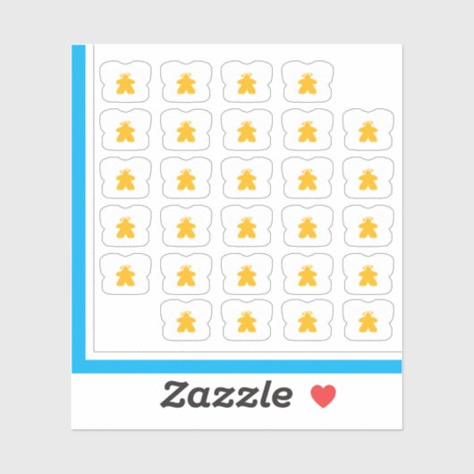 Meetle Teeスタンプ – Angel Meetples シール (シート)