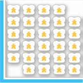 Meetle Teeスタンプ – Angel Meetples シール (正面)