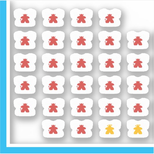 Meetle Teeスタンプ – Devil Meples シール (正面)