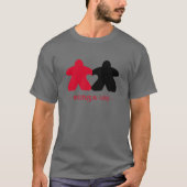 Meetples in Love, Red & Black Mens Shirt Tシャツ (正面)