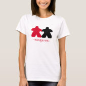 Meetples in Love, Red & Black Womens Shirt Tシャツ (正面)