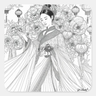 meets contemporary fashion artistry スクエアシール